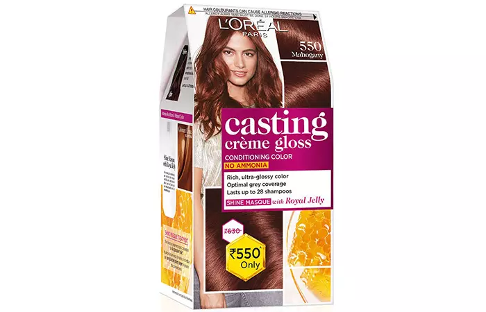 L’Oreal Paris Casting Creme Gloss Hair Color - 550 Mahogany