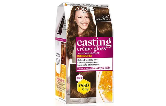 L’Oreal Paris Casting Creme Gloss Hair Color - 530 Praline Brown