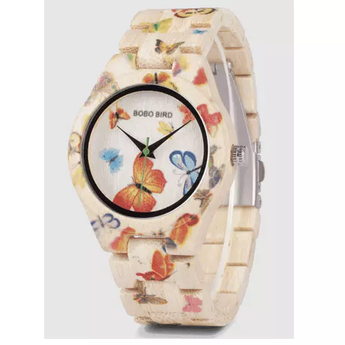 BOBO BIRD Ladies Bamboo Wood Watch