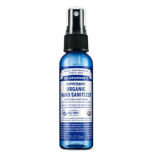 Bronner’s Peppermint Organic Hand Sanitizer