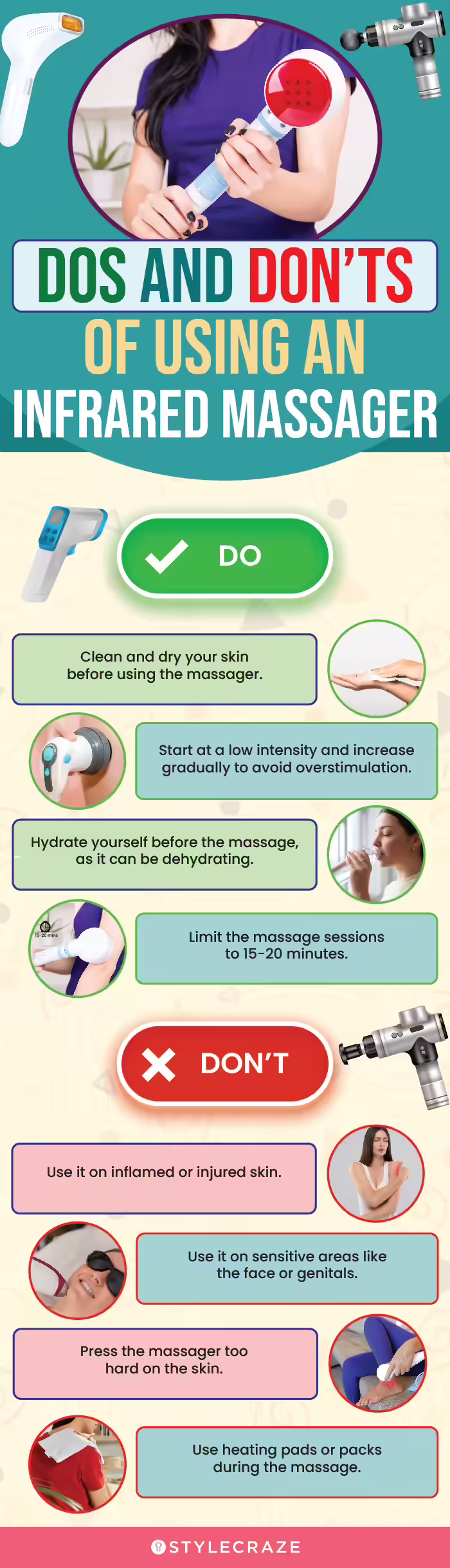 Dos And Don’ts Of Using An Infrared Massager (infographic)