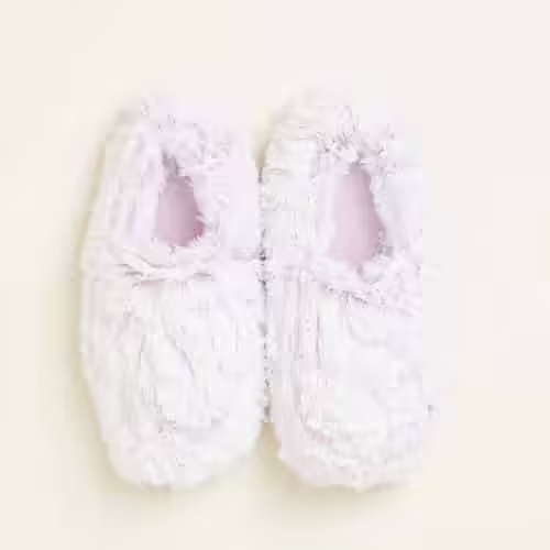 Intelex Marshmallow Lavender Warmies Slippers