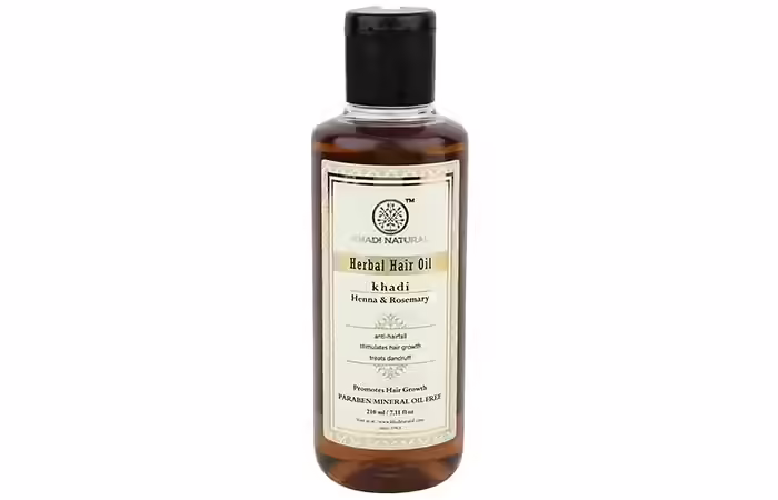 Khadi Natural Henna & Rosemary Herbal Hair Oil - Hair Growth Oils