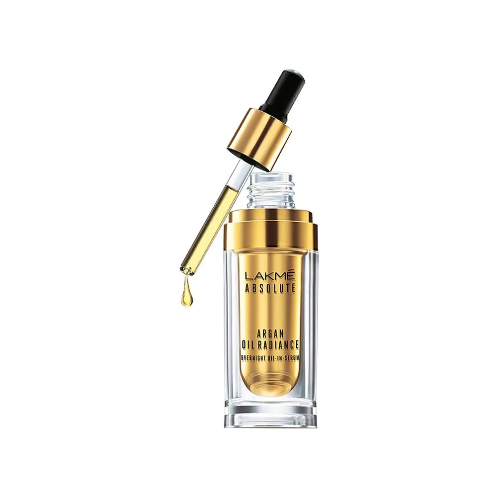 Lakme Absolute Argan Oil Radiance Overnight Oil-in-Serum