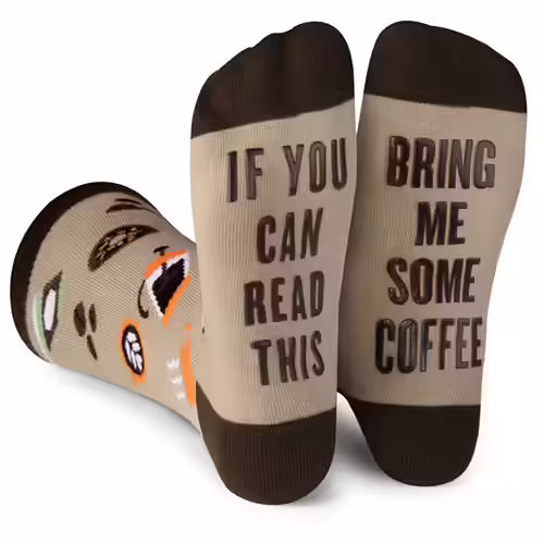 Lavley If You Can Read This Funny Socks