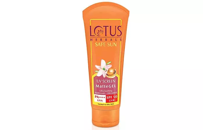 Lotus Herbals Safe Sun UV Screen Matte Gel