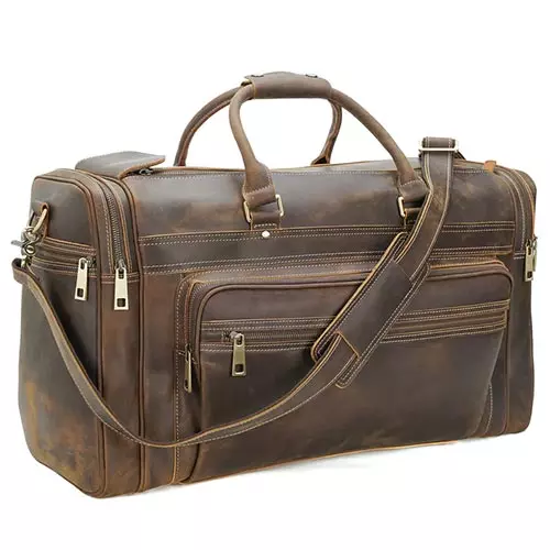 Polare Original Leather Duffel Weekender