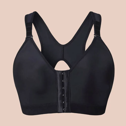 SHAPERX Women‘s Post-Surgery Front Closure Sports Bra