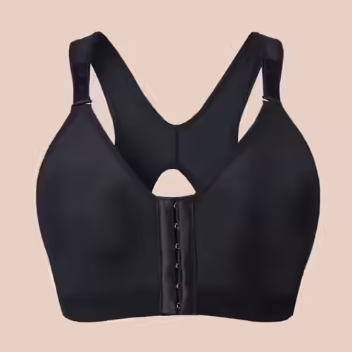 SHAPERX Women&lsquo;s Post-Surgery Front Closure Sports Bra