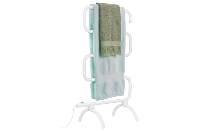 Tangkula Wall Mounted Design Towel Warmer Hanger