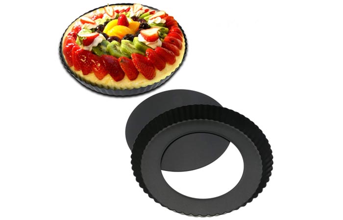 TedGem Non-Stick Removable Loose Bottom Tart Pan