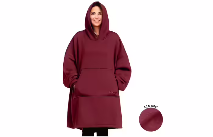 Cotton Blanket The Comfy Oversized Unlined Wearable Fleece Cotton Blanket