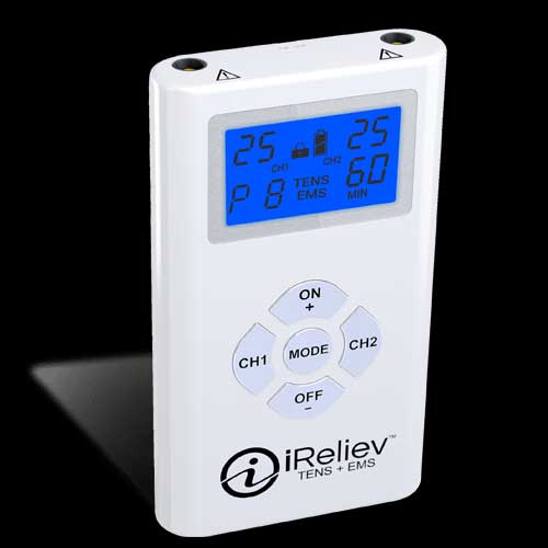 iReliev TENS + EMS Combination Unit Muscle Stimulator