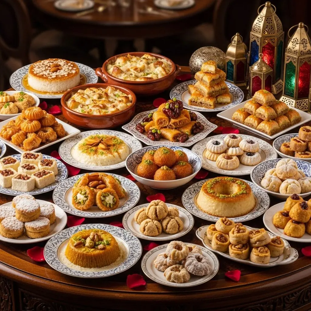 Fragrant spices and exotic ingredients transform sweets into Middle Eastern delights.