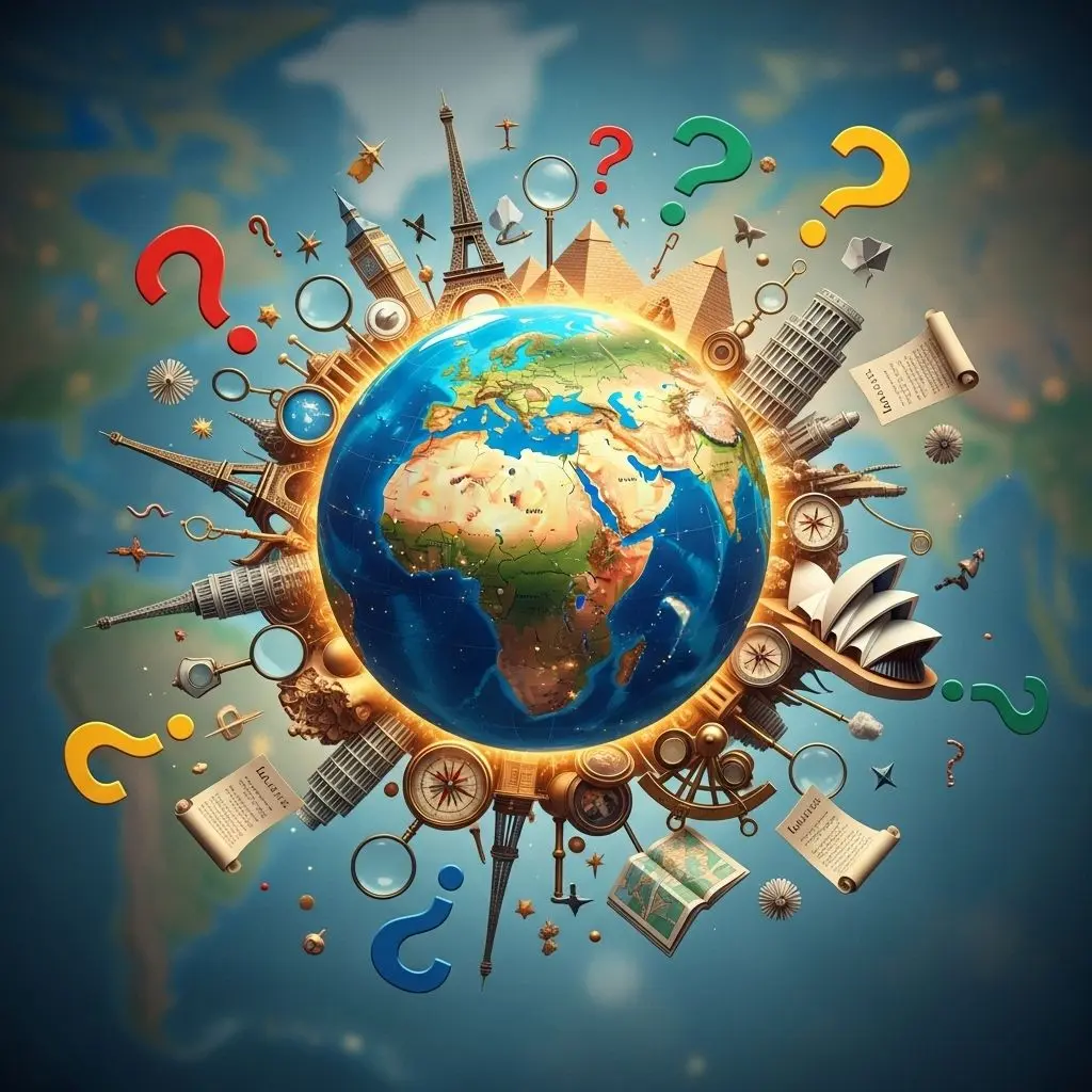 Put your knowledge to the test with fun facts about cities, mountains, rivers, and more.