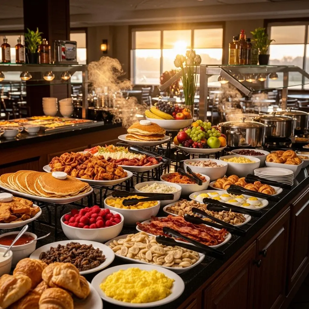 Early visitors enjoy accurate dining times and affordable buffet options.
