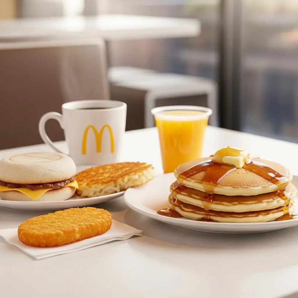 Early birds can enjoy fresh breakfast classics before kitchens switch to lunch service.
