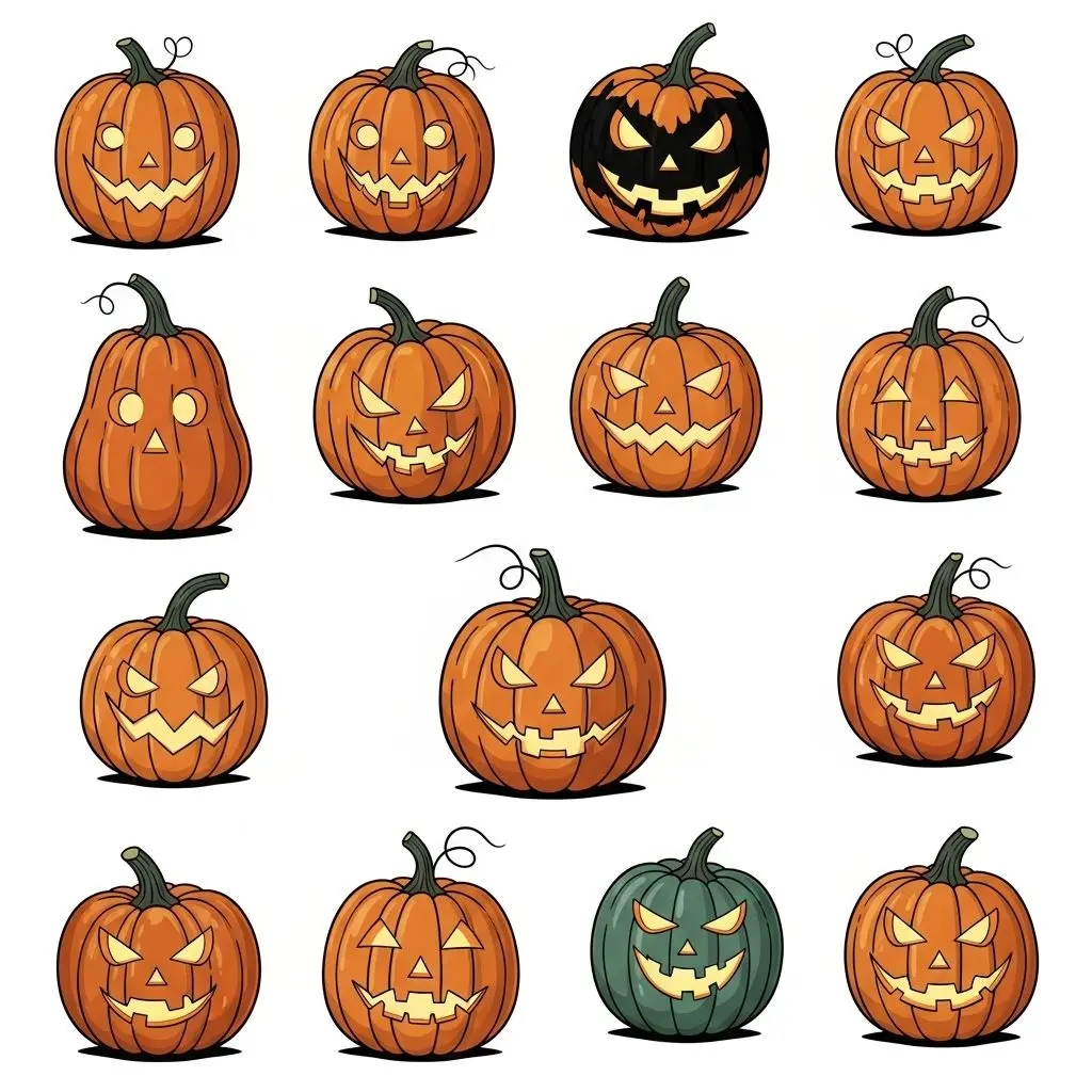 A vibrant spectrum that turns gourds into unique messages welcoming every visitor.