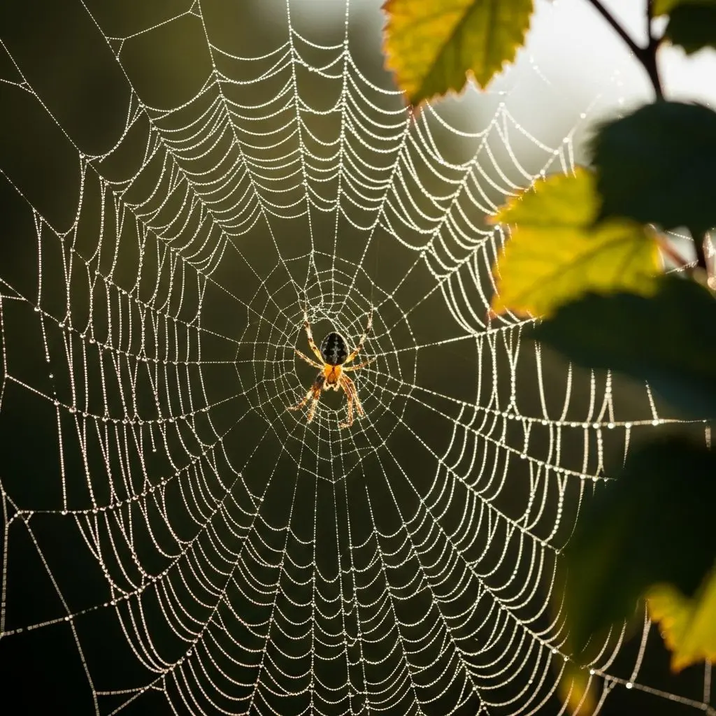 Unveil hidden wisdom webbed within, guiding your journey through profound change.