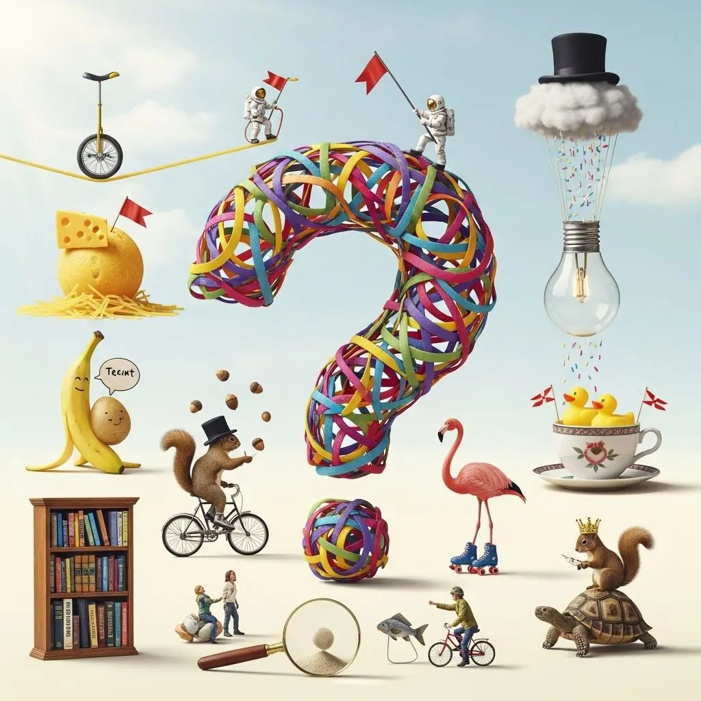 Quirky curiosities deliver unexpected laughs and break the ice seamlessly.