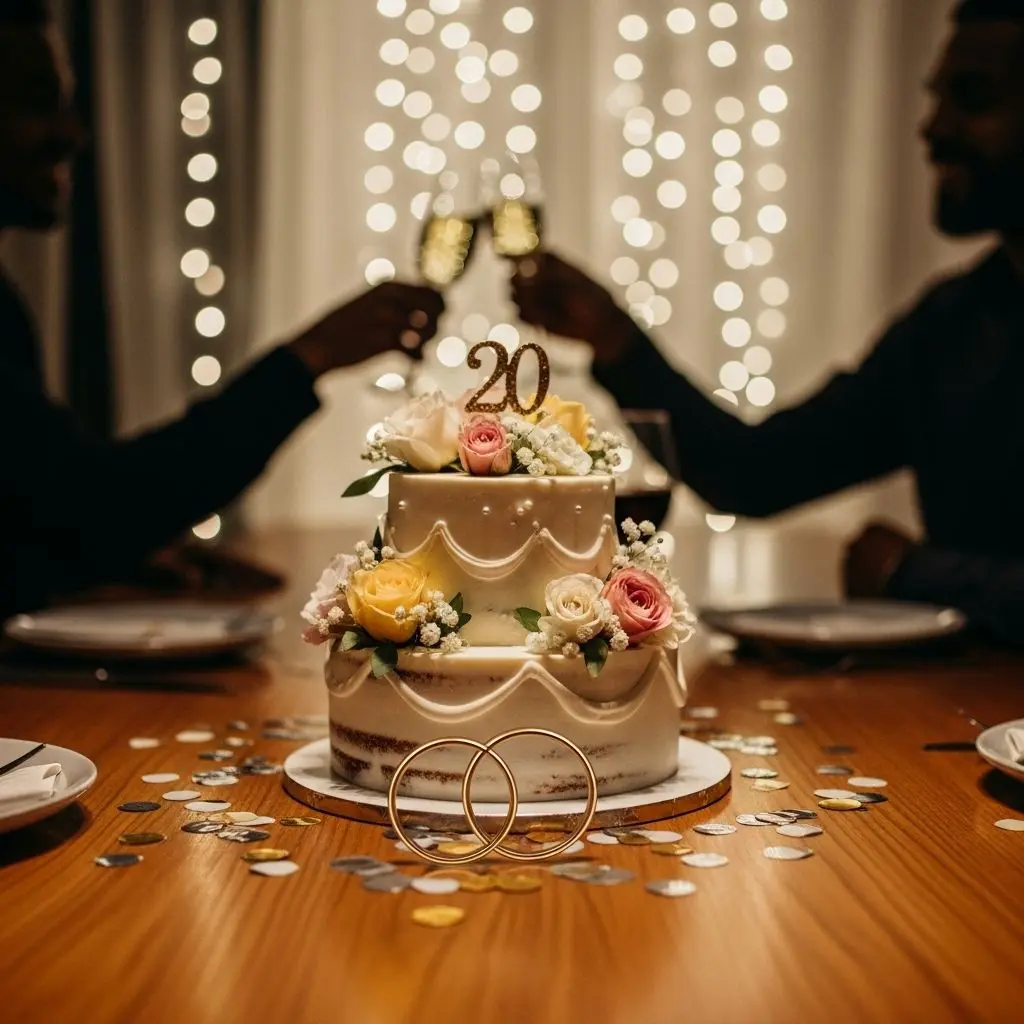 Marking Two Decades of Love and Commitment with Heartfelt Wishes