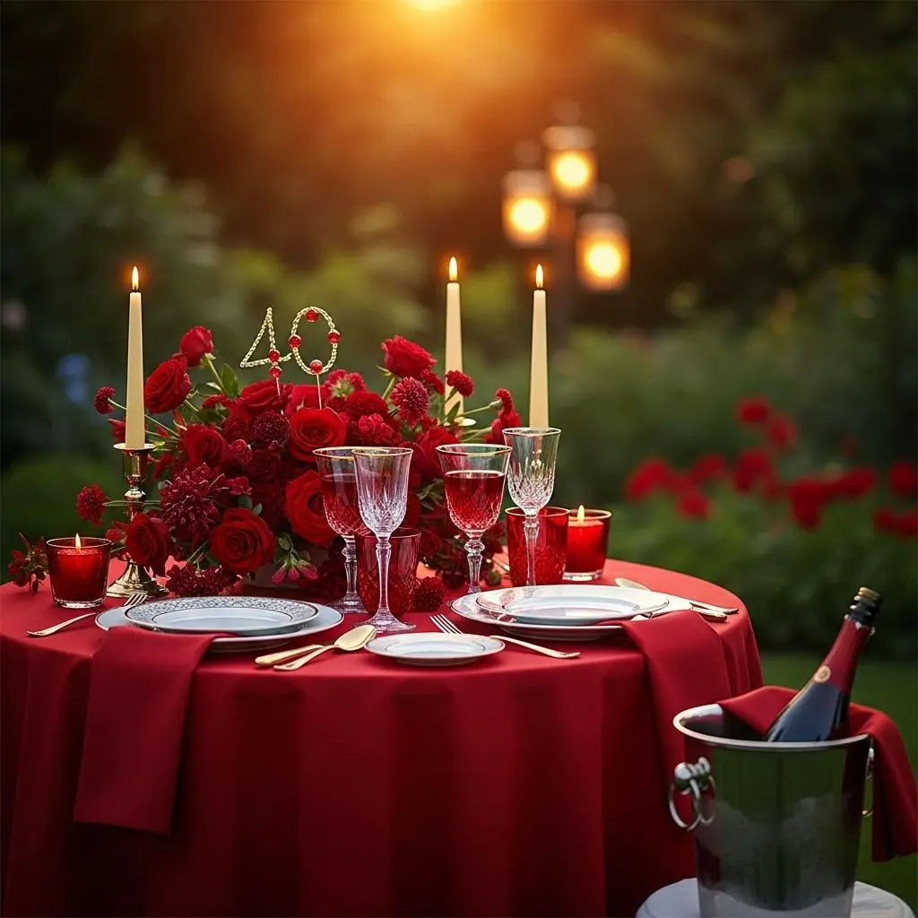 Honor four decades of love with thoughtful 40th anniversary party ideas, themes, and activities for a truly memorable ruby celebration.