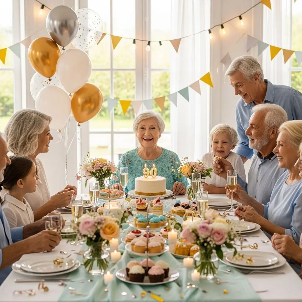 Explore the ultimate guide to planning a cheerful, elegant, and meaningful 90th birthday for your loved one.
