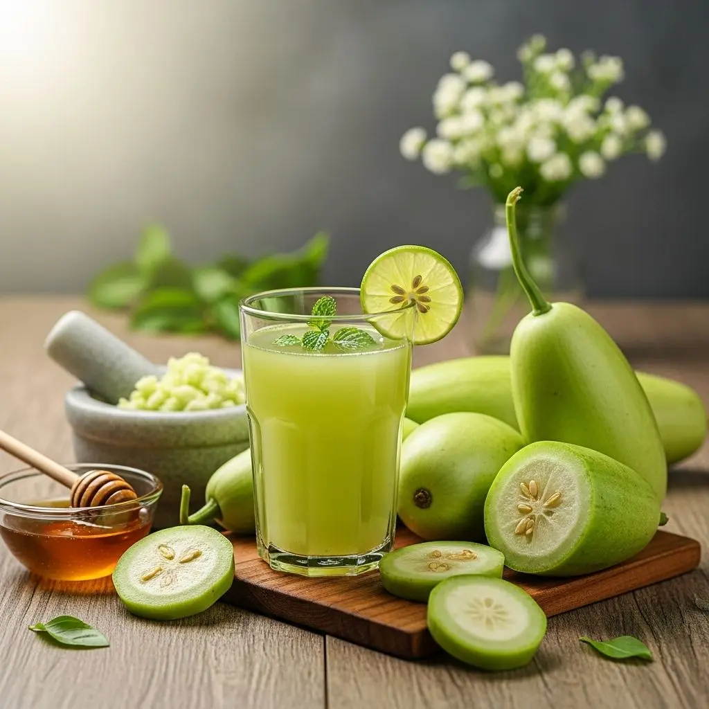 Unlock superior hydration, weight loss, and glowing skin with the time-tested goodness of nourishing lauki (bottle gourd) juice.