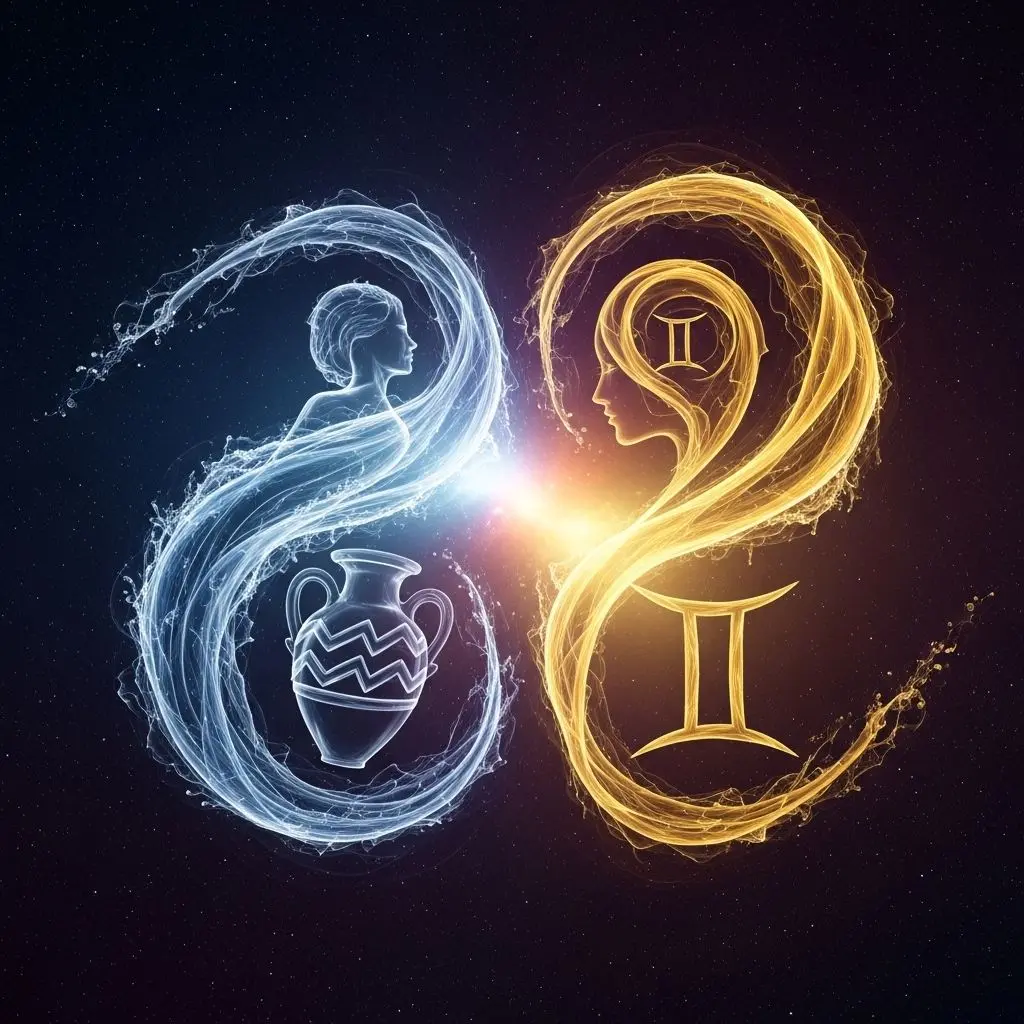 Dive deep into the unique connection shared by Aquarius and Gemini signs, from romantic love to lasting friendship.