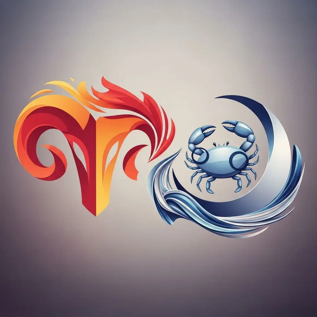 Explore the dynamic blend of Aries' fiery passion and Cancer's gentle care in love, marriage, and friendship compatibility.