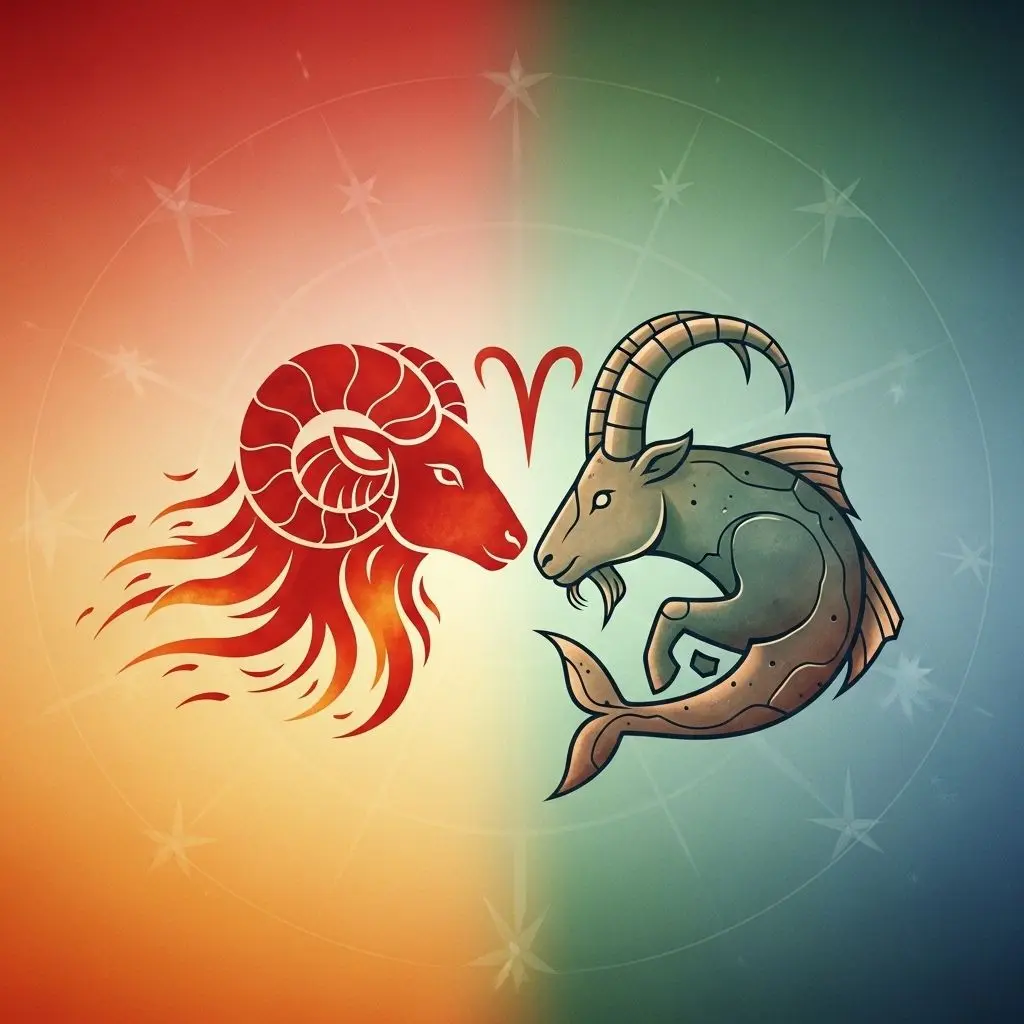 Explore the intricate relationship dynamics, love compatibility, and challenges between Aries and Capricorn zodiac signs.