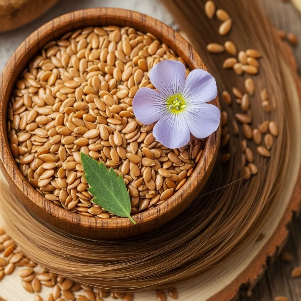 Unlock the secret to radiant skin and healthy hair with the natural power of flax seeds, packed with nutrients and proven beauty benefits.