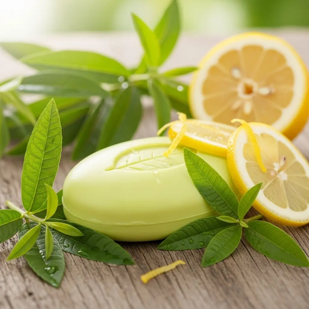 Experience the uplifting scent and gentle skincare power of lemon verbena soap, a natural choice for radiant, healthy skin.
