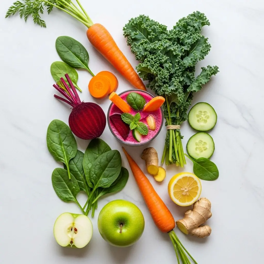 Unlock vibrant health and radiant beauty by embracing the transformative benefits of vegetable juices in your daily routine.