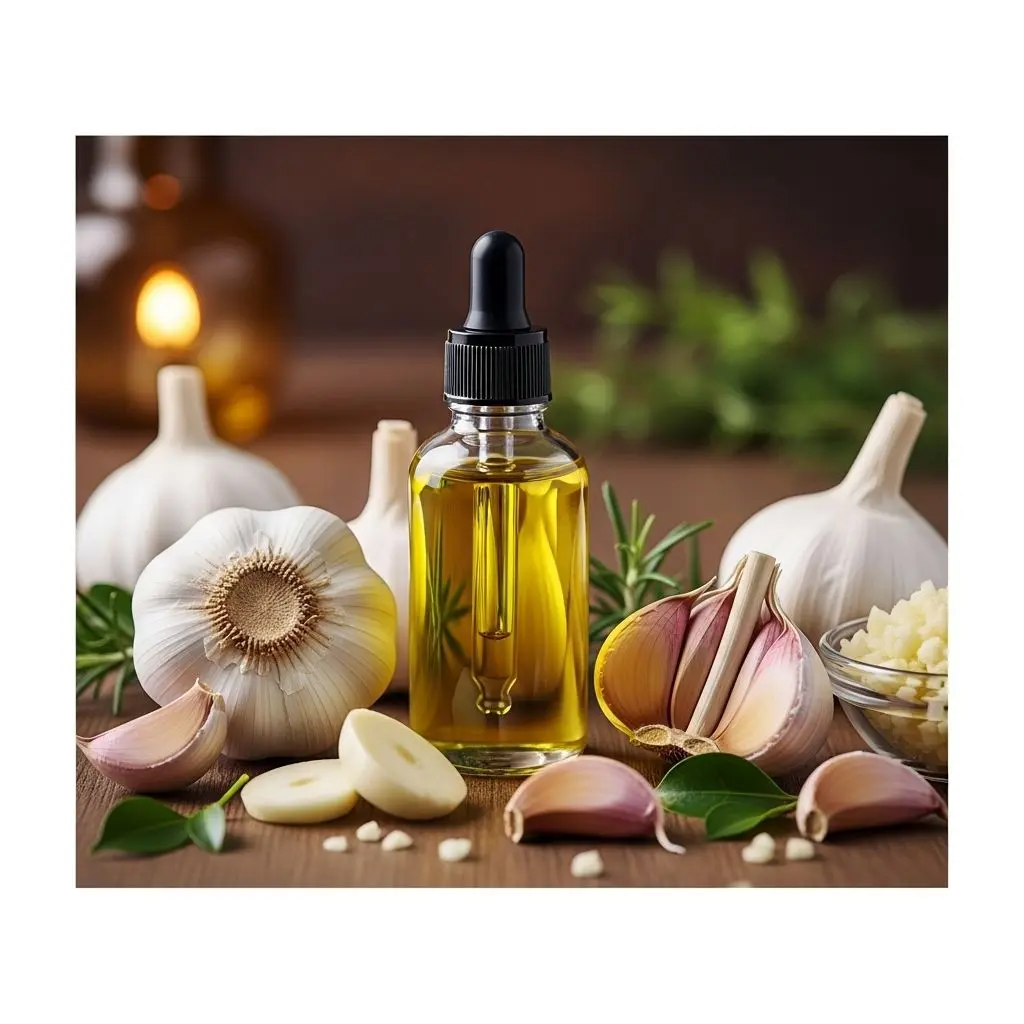 Unlock the remarkable therapeutic advantages of garlic oil for radiant skin, strong hair, and enhanced overall wellness.