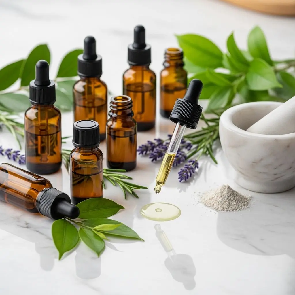 Harness the power of nature with these essential oils clinically studied for fighting acne, soothing inflammation, and promoting clearer skin.