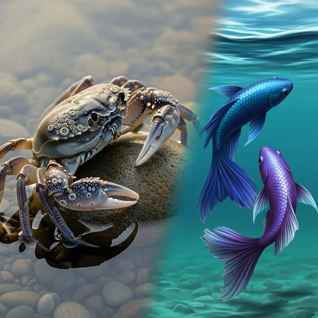 Explore the soulful connection, challenges, and strengths of Cancer and Pisces in love, friendship, and partnership.