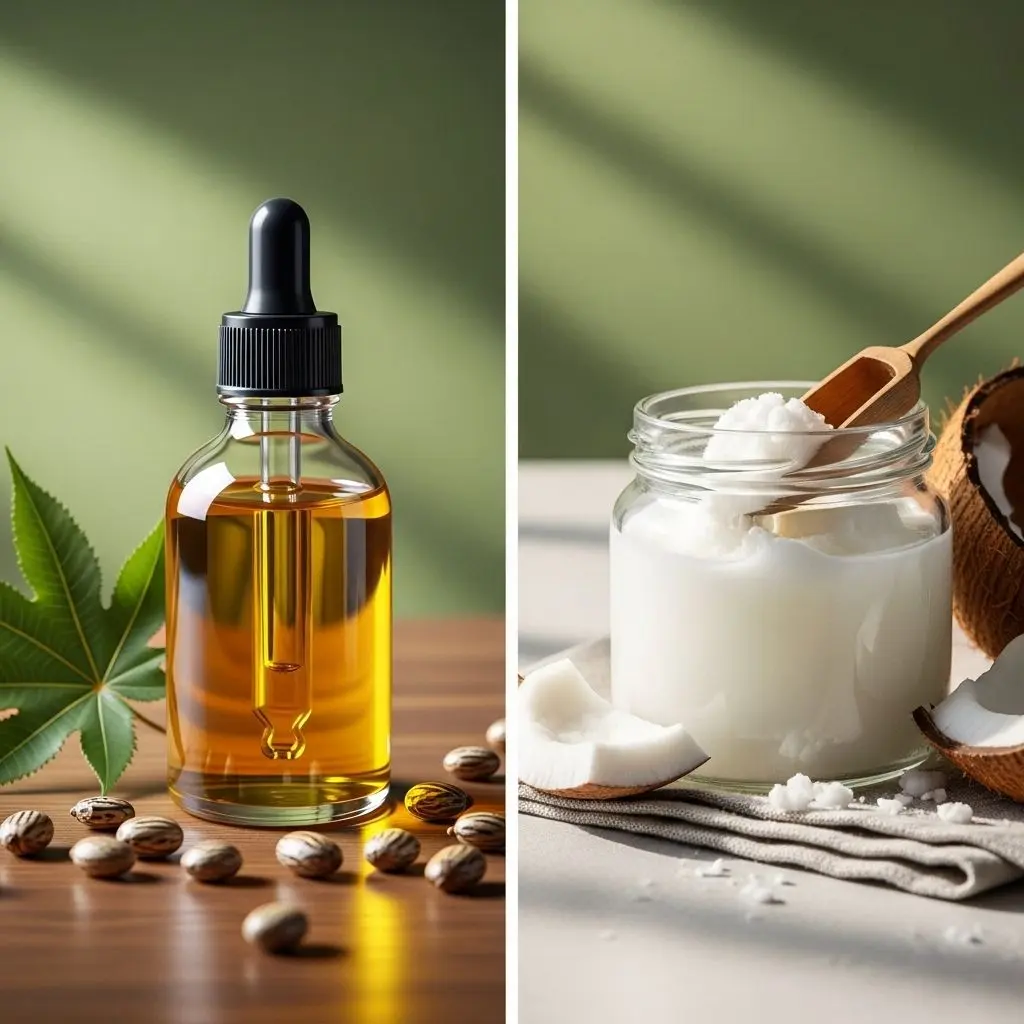 Explore the unique characteristics, benefits, and best uses of castor oil and coconut oil for hair and skin care.