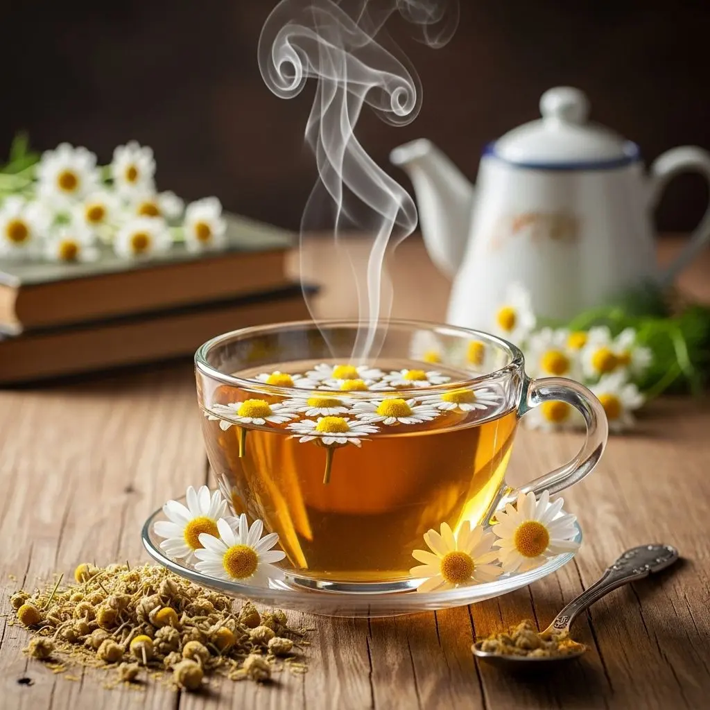 Discover the comprehensive health benefits, uses, and side effects of chamomile tea—from better sleep and digestion to glowing skin and beyond.