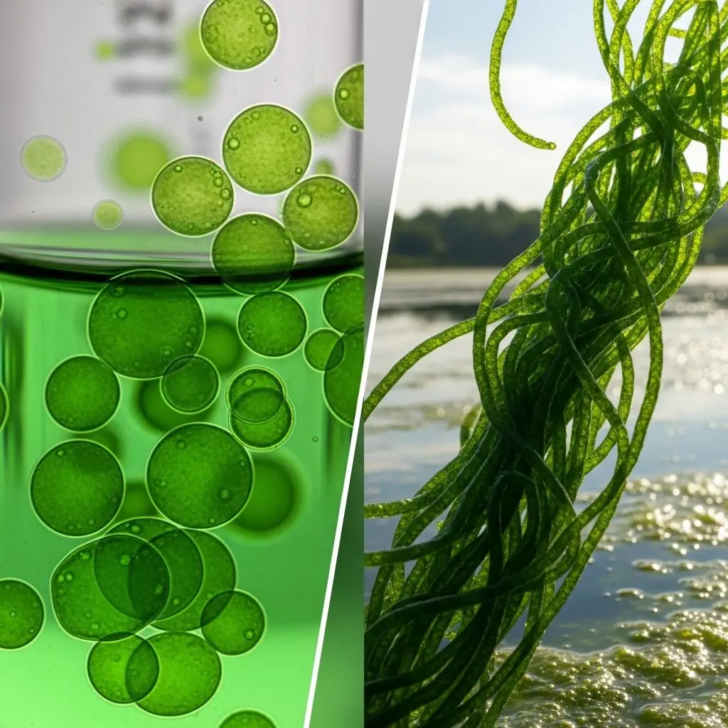 A comprehensive guide comparing the nutrient-rich algae superfoods Chlorella and Spirulina, their unique benefits, differences, and usage tips.