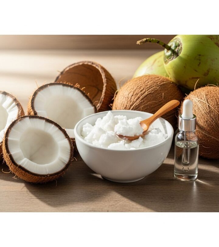 Discover the amazing health benefits of coconut oil for enhancing skin and hair wellness.