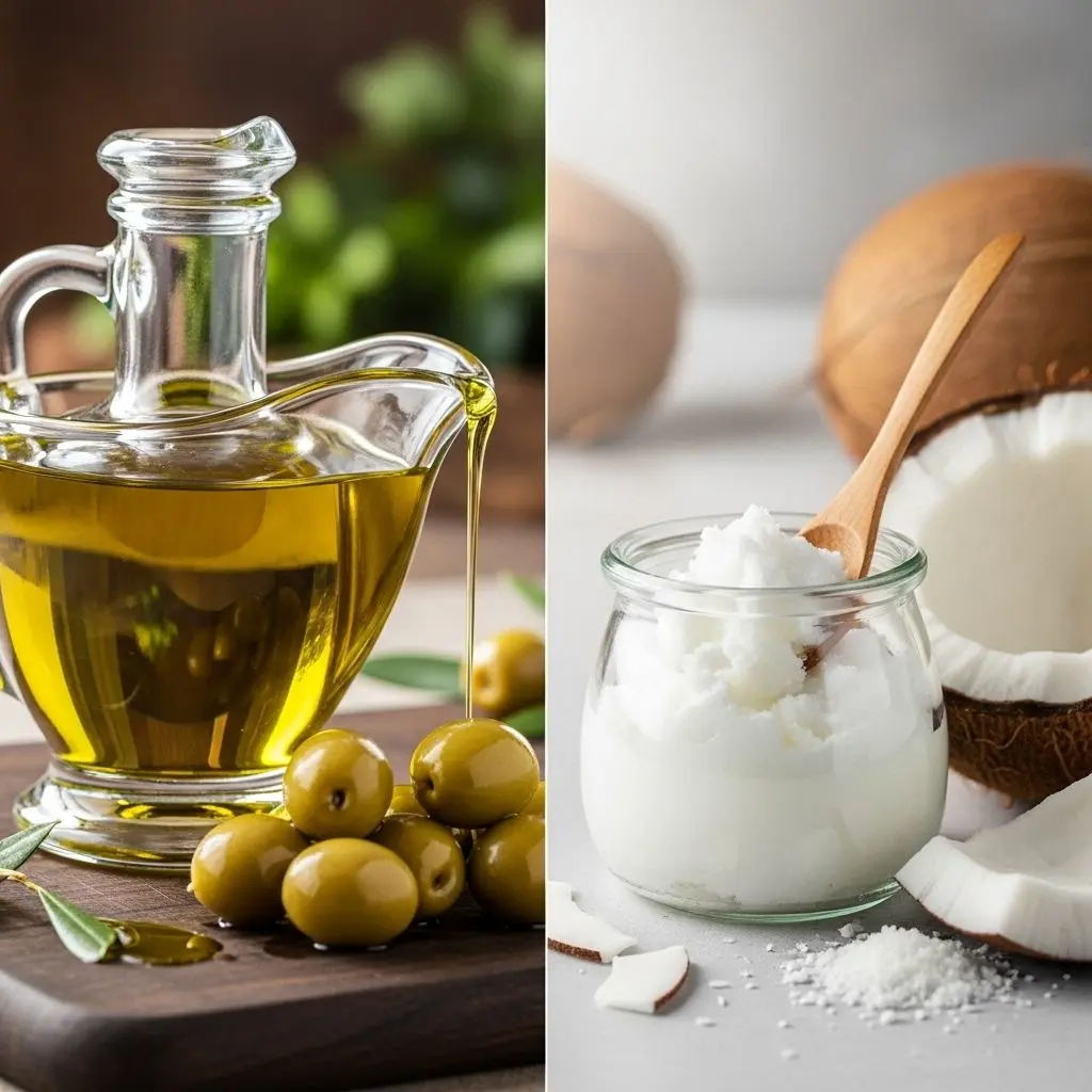 Compare coconut oil and olive oil for cooking, health, and nutrition to choose the best oil for your diet and lifestyle.