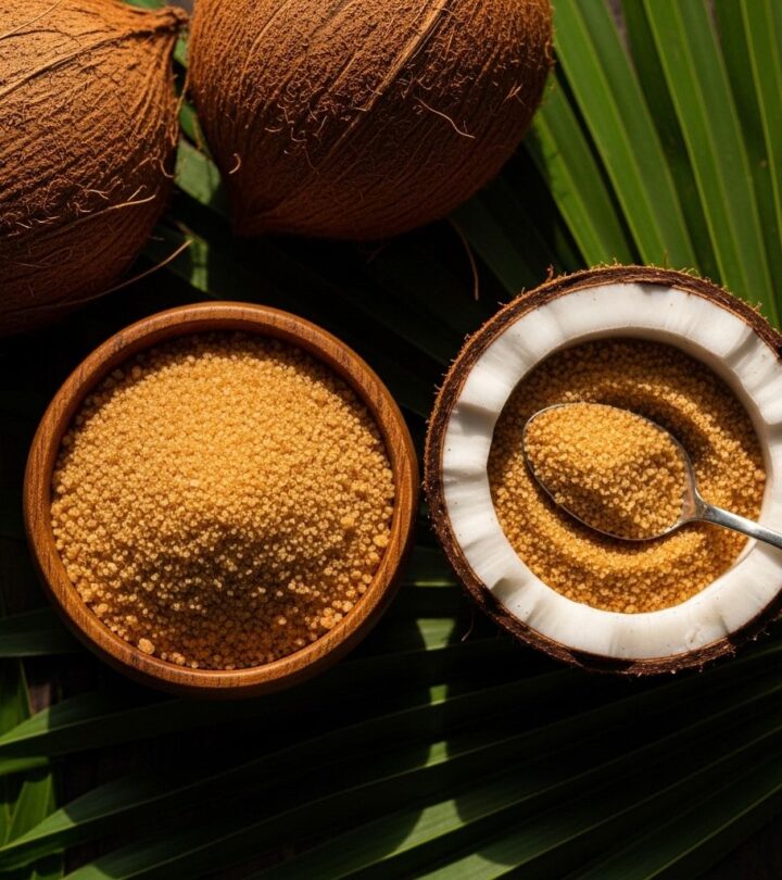 Explore 13 scientifically backed health benefits of coconut sugar, its nutrition, uses, preparation, and key side effects.