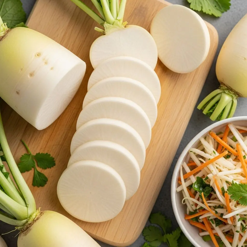 Uncover the powerful health advantages, key nutrients, and creative uses of daikon radish to boost your well-being.