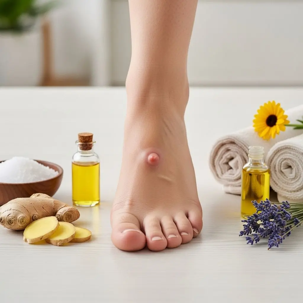 Natural at-home treatments to reduce, soothe, and prevent foot lumps and swelling safely.