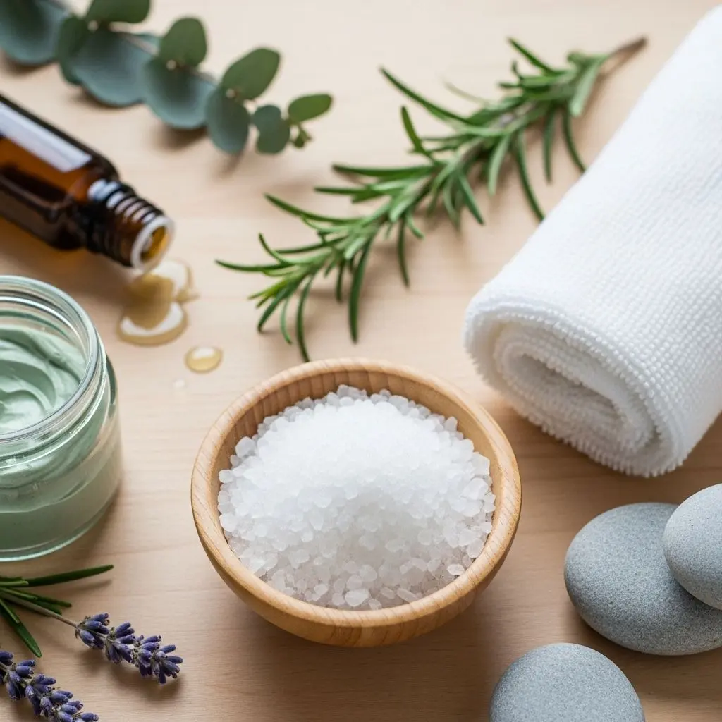 Unlock the diverse advantages of Epsom salt for skin, hair, muscle relief, relaxation, and holistic well-being.