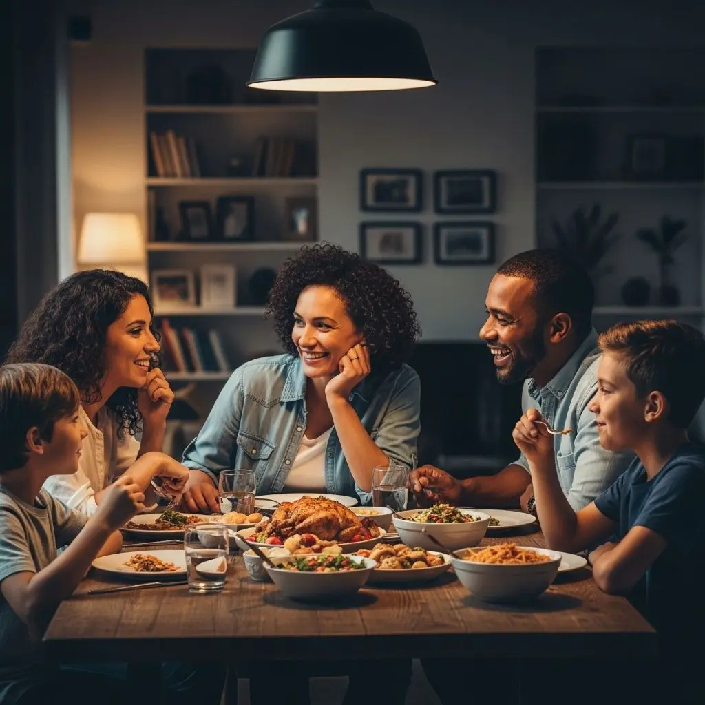 Transform your family dinners into memorable, bonding experiences with thoughtfully crafted conversation starters for kids, teens, and adults.