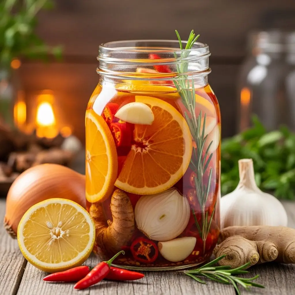 Uncover the immune-boosting, digestive, and anti-inflammatory benefits of fire cider, the popular herbal tonic for all seasons.