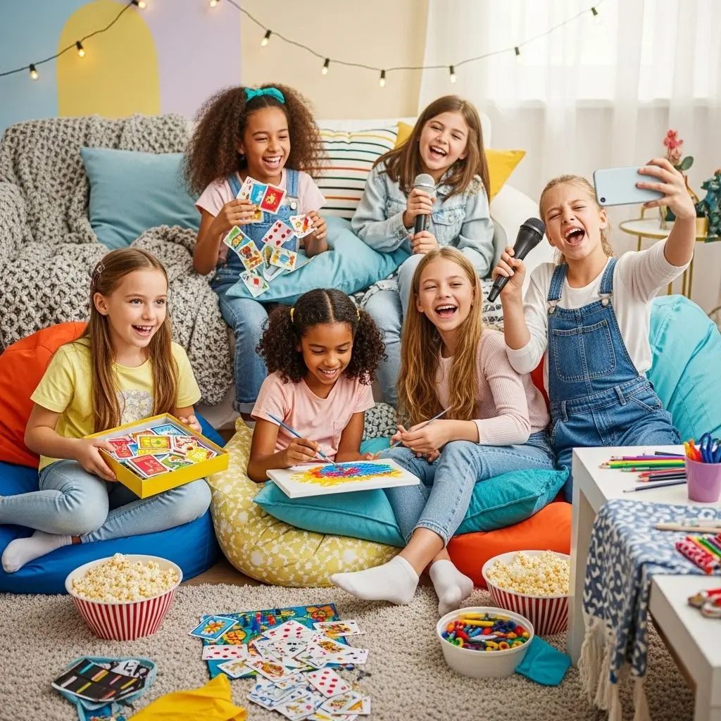 Explore 55 sleepover activities that turn an ordinary night into unforgettable fun, creativity, and bonding.