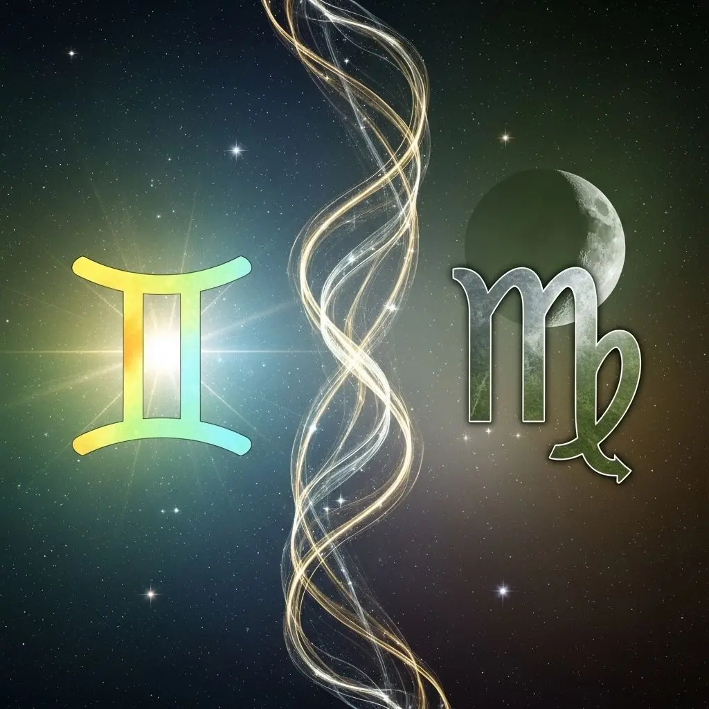 Explore the intellectual bond, contrasts, and relationship dynamics between Gemini and Virgo, two Mercury-ruled zodiac signs.